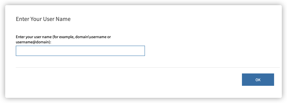 Enter Username
