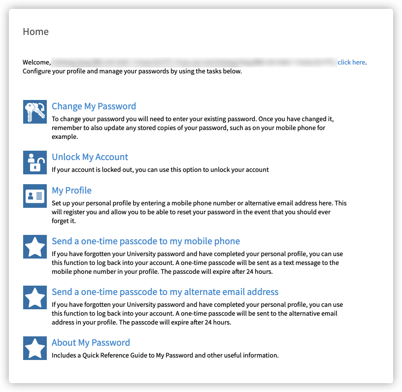 Password Dashboard