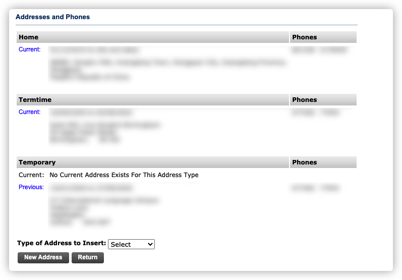 2. Address Details